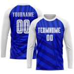 High-quality custom 100% polyester long-sleeve football jerseys – breathable, French style, youth sizes, factory-customized logo