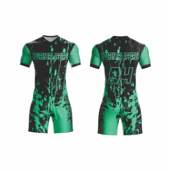 Factory-direct high-quality Thai sublimation club football training sets – best red-black football sportswear