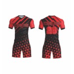 Custom men’s football uniforms – breathable shorts and jersey set with custom names and team logos, sublimation