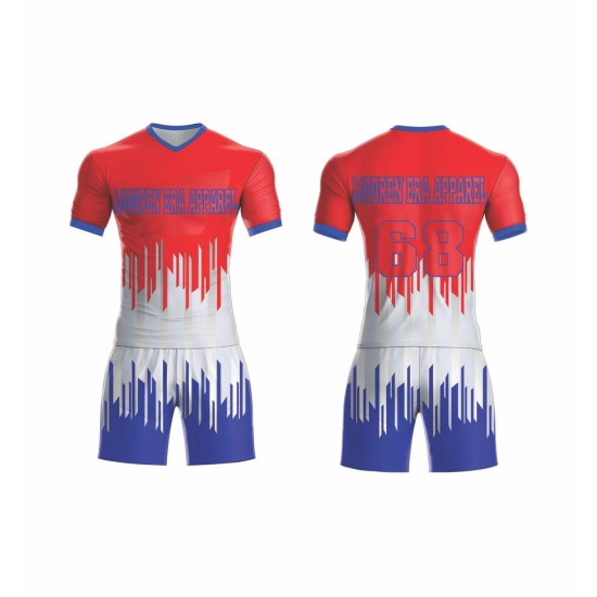 Wholesale new 2024 custom football kit sets – French style, high-quality sublimation