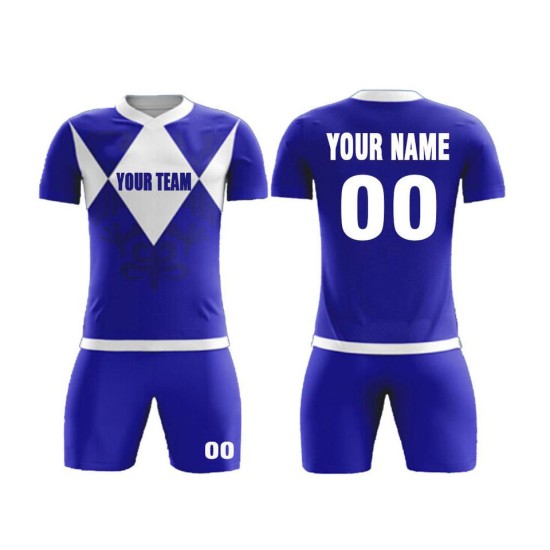 Unisex quick-dry football training wear – popular children’s kits with custom name and logo, sublimation shirt set style