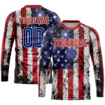 Custom-name team long-sleeve football kits – new sublimation-printed men’s/youth jerseys, made-to-sample design