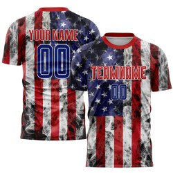 Sublimation-printed French-style short-sleeve football jerseys – new OEM-designed men's/youth kits